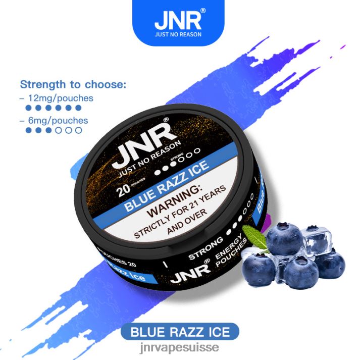JNR Vape Prix | glace bleue pochettes énergétiques jnr 6JN84104