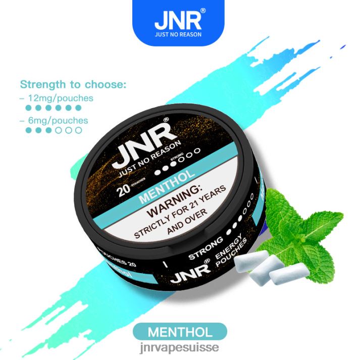 JNR Vape Suisse | menthol pochettes énergétiques jnr 6JN84102