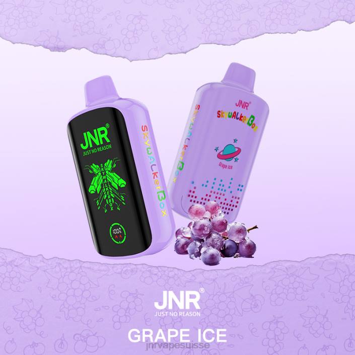 JNR SKYWALKER boîte | JNR Vape Review glace aux raisins 06F644