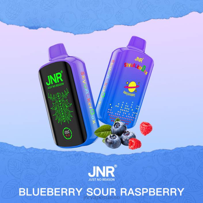 JNR SKYWALKER boîte | JNR Vape Review myrtille, framboise aigre 06F654