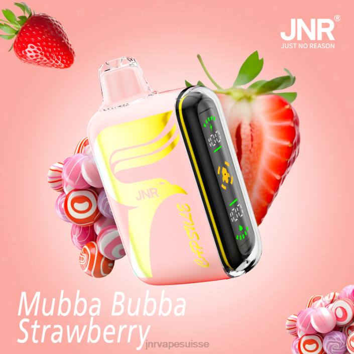 JNR capsule | JNR Vape Nicotine mubba-bubba-fraise 06F665