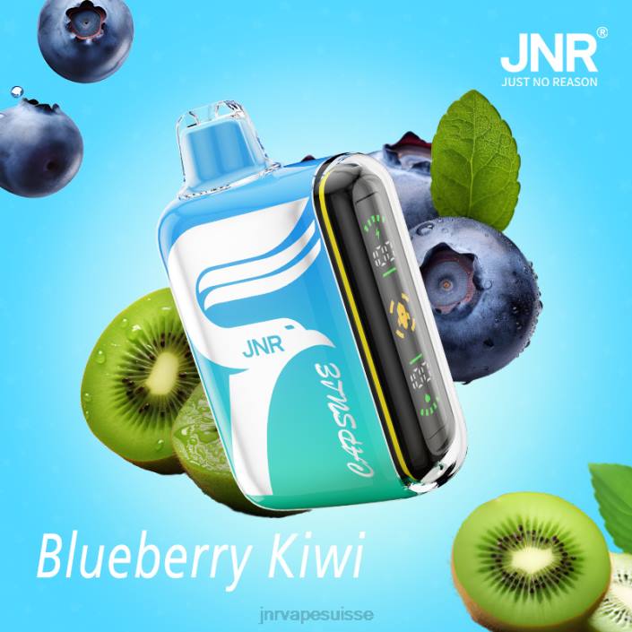 JNR capsule | JNR Vape Nicotine myrtille-kiwi 06F655