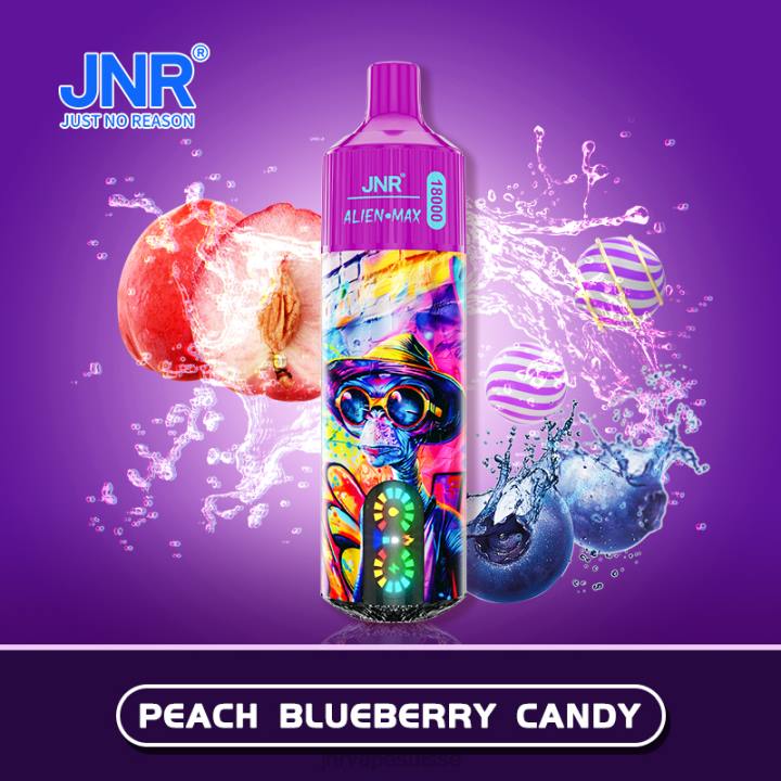 JNR ALIEN maximum - JNR Vape Shop T0R238 bonbons pêche-myrtille