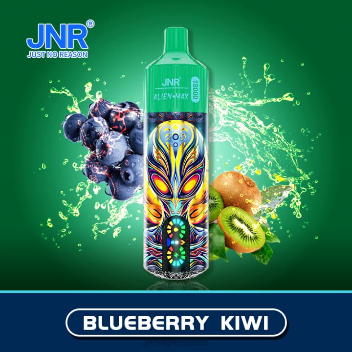 JNR ALIEN maximum - JNR Vape Suisse T0R232 kiwi aux bleuets