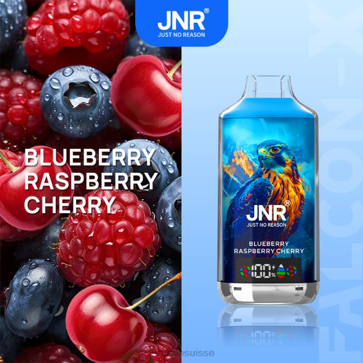JNR FALCON X - JNR Vape Nicotine T0R216 myrtille framboise cerise