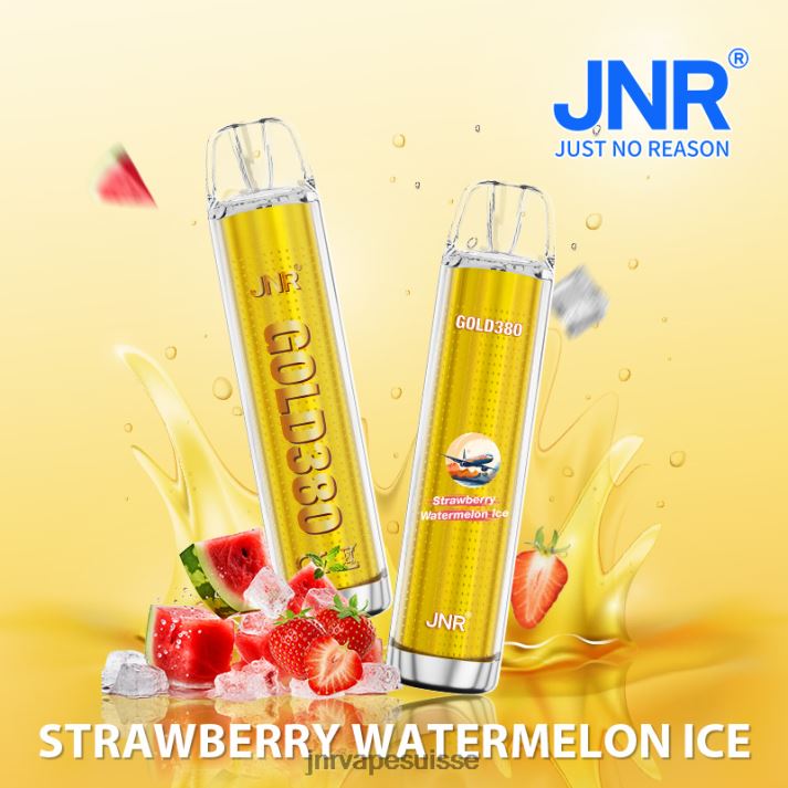 JNR Vape Nicotine | glace à la fraise et à la pastèque jnr gold380 6JN8446