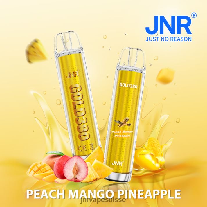 JNR Vape Nicotine | pêche mangue ananas jnr gold380 6JN8456