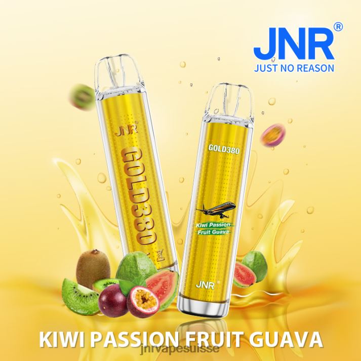 JNR Vape Shop | kiwi fruit de la passion goyave jnr gold380 6JN8448