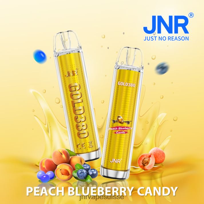 JNR Vape Suisse | bonbons pêche-myrtille jnr gold380 6JN8442