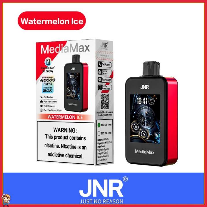 JNR Vape Berne glace à la pastèque | JNR MediaMax 40 000 bouffées 8F0J18