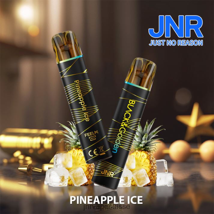 JNR Vape Pods | glace à l'ananas jnr noir et doré 6JN84280