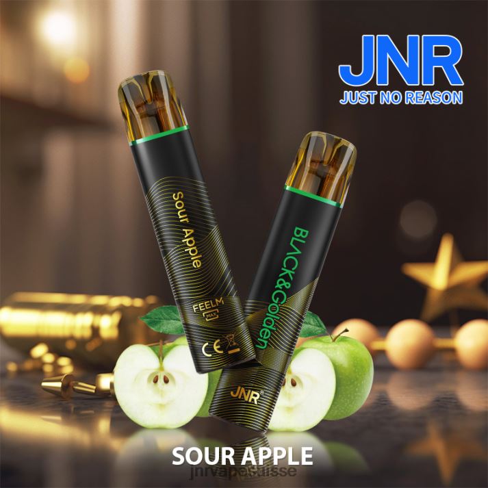 JNR Vape Suisse | pomme aigre jnr noir et doré 6JN84282