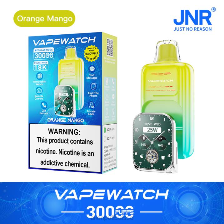 JNR Vape Berne mangue orange | JNR montre vape 8F0J2