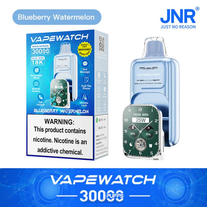 JNR Vape Review pastèque aux bleuets | JNR montre vape 8F0J4
