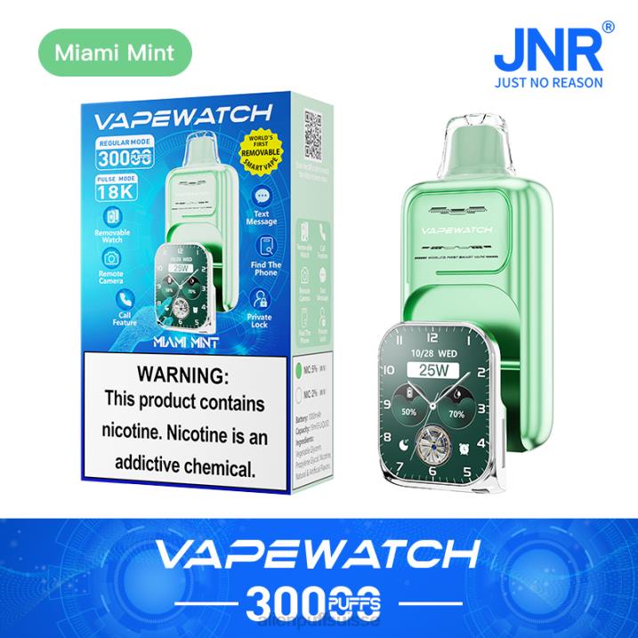 JNR Vapes Website menthe de Miami | JNR montre vape 8F0J8